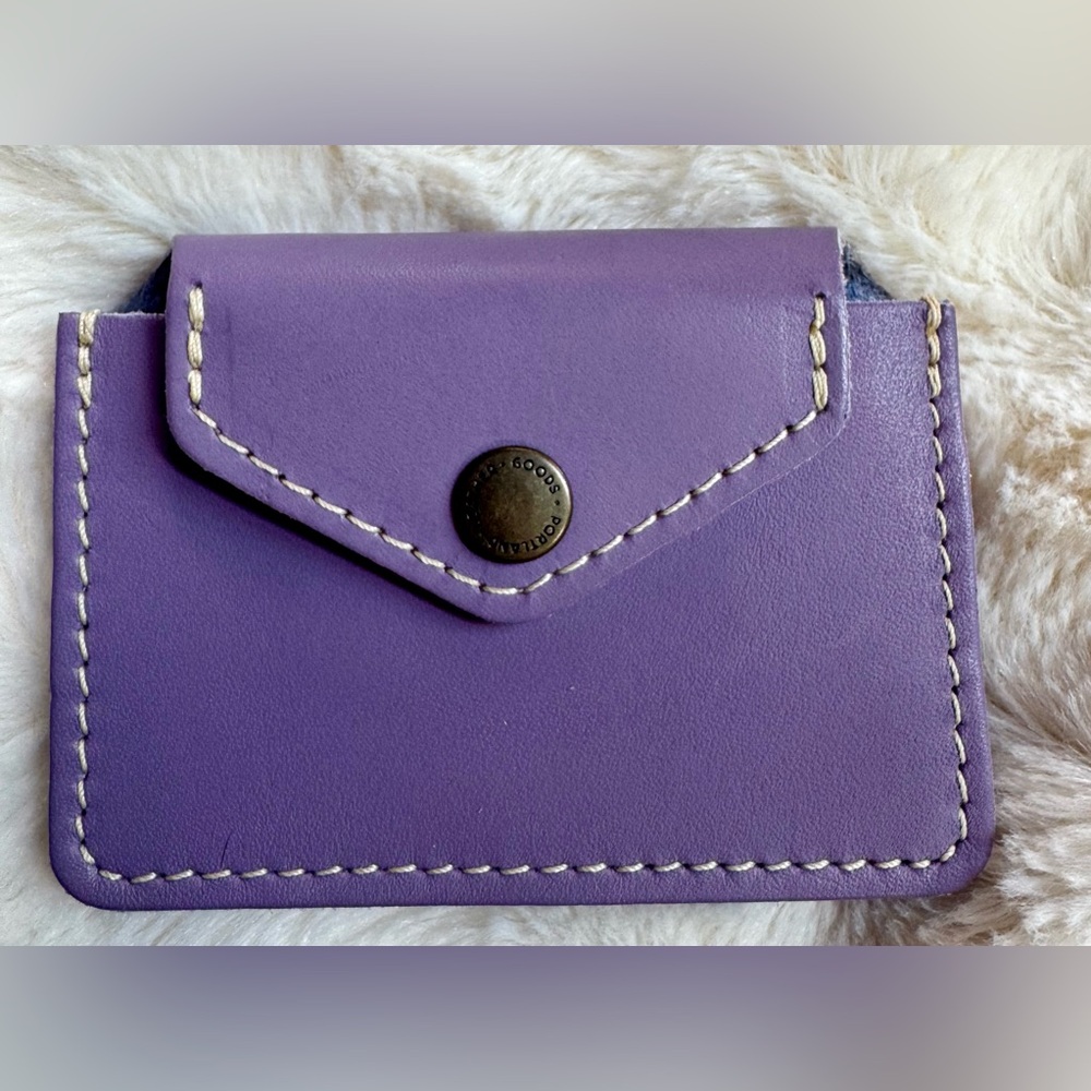 Portland Leather Lavender Lovebug Wallet - Plus NWOT